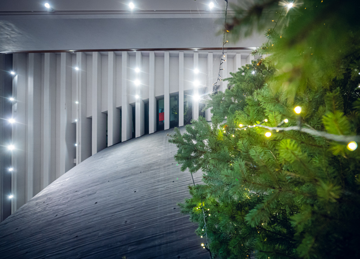 christmas tree at the NOSPR foyer