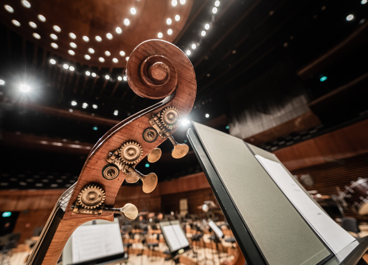 instruments at the NOSPR concert hall